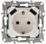 Розетка ЭРА Серия 12 12-4109-02 2P+E 16A-250В штор с 2xUSB 5В-3А слоновая кость