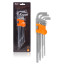 A set of hexagon keys elongated inbus with a ball of 9 items (1.5,2,2.5,3,4,5,6,8,10 mm) formation.suspension AT-9-15