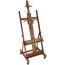 Studio floor easel for 2 canvases Gamma "Old Master", 54,5*61*135 (230) See, red beech