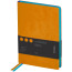 Undated diary, A5, 136 l., leatherette, Berlingo "Fuze", color cut, orange