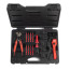 Universal kit for cutting, stripping, crimping, and mounting UNI wires