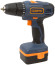 MAX-PRO Cordless Screwdriver 12 V; 2 speeds 0-350/0-1100 rpm; 10 mm; 27 Nm; 2 batteries (Ni-Cd) x1.5 Ah; 15+1; 1 hour; speed control