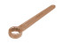 One-sided union wrench 46 mm straight Long handle Copper plating HORTZ