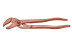 Adjustable copper-plated pliers
