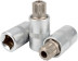 Головка со вставкой SPLINE M16 с отверстием (1/2";L=55mm) АвтоDело (39516)