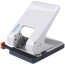 Energy-saving hole punch Berlingo "Smart Technology" 45 l., metal, with a lock, white, with a ruler