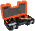 Set of Sandflex® ring bimetallic saws 16 - 51 mm + 2 holders + brush, 9 pcs.