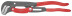 Pipe wrench 1 1/2", S-shaped thin sponges, with quick adjustment, Ø60 mm (2 3/8"), L-420 mm, gray, Cr-V