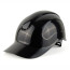 Absolute black protective helmet, chin strap with 4-point fastening, 20 pcs.