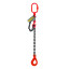 3.15t 1m OCALIFT 1CC Chain Sling t8 G80 with self-closing hook and shortener