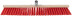 Profi wooden outdoor brush, stiff bristles, metal tool at an angle, 5-row, 600x65 mm