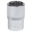 Standard twelve-sided socket 1/2", 19 mm MASTER 000-42019