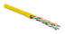 UUTP4-C6-P24-NCR-IN-LSZH-YL-100 (100 м) Кабель витая пара, неэкранированная U/UTP, категория 6, 4 пары (24 AWG), многожильный (patсh), без разделителя, LSZH, нг(А)-HF, –5°C–+60°C, желтый