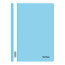 The folder is a plastic folder. Berlingo, A4, 180 microns, aquamarine with transparent top