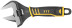 Adjustable "Style" wrench, narrow jaws, scale, extra magnification.gripper, rubberized. handle 150mm (34mm)