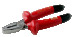 Изолированные комбинированные плоскогубцы, хромированные, 180 мм