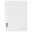 The folder is a plastic folder. STAMM A4, 180mkm, white with an open top