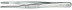 Precision gripping tweezers, rounded serrated jaws 3.5 mm wide, spring steel, chrome, L-145 mm
