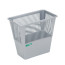STAMM paper basket, 12l., rectangular, mesh, gray