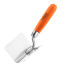 Stainless plaster trowel for internal corners, 80 mm, wooden handle