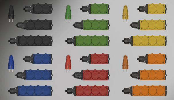 NE-AD представляет расширенную цветовую гамму силовых разъемов для любых условий эксплуатации!