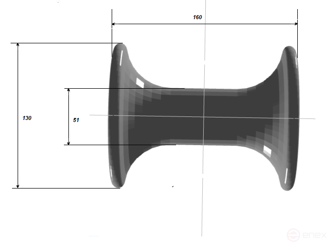 Hanging mounting roller RMP-120KA (aluminum coil, for cable up to 120 mm in diameter) MALIEN
