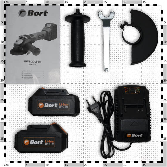 Машина шлифовальная угловая аккумуляторная BORT BWS-20Li-SR