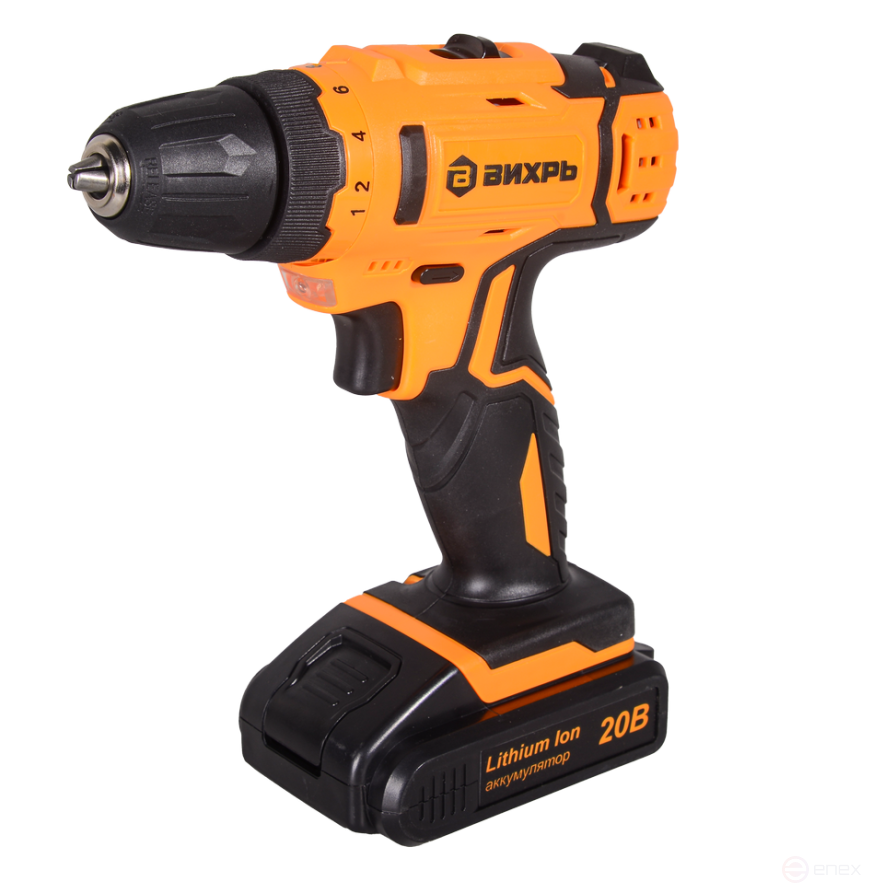 Drill-screwdriver WHIRLWIND DA-20L-2K