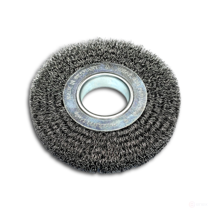 Cylindrical corrugated brush, D350 mm, width 60 mm, steel corrugated wire STA 0.35 mm