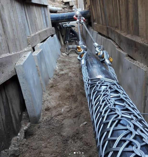 Detachable (pass-through) cable stocking KCR130/2, 110-130mm, L=900mm, 2 MALIEN loops