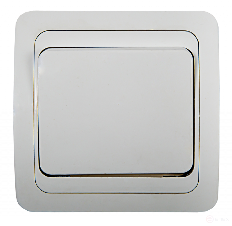 Выключатель одноклавишный CLASSICO белый 2021 IN HOME