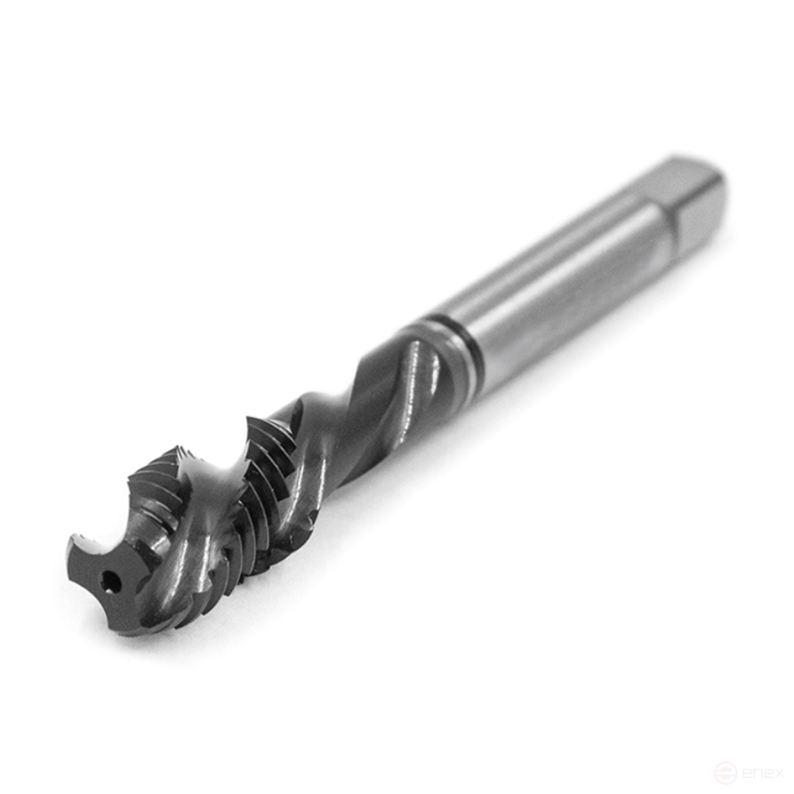 Tap Machine Screw groove M8x1.25 HSS-E Form C DIN371 ISO 2(6H) Black Ring ToolPro