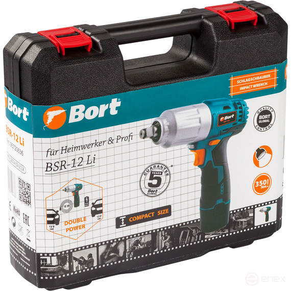Гайковерт проводной автомобильный BORT BSR-12Li