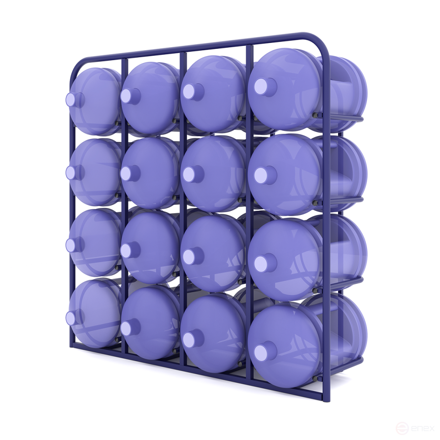 Shelf for water bottles SVD 16 378x1204x1250mm (16 pcs).