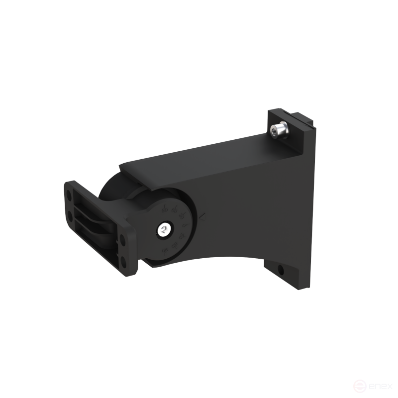 Pivoting support bracket AMA-DKU-LEVEL-BL for DKU-LEVEL street lamps black NEOX