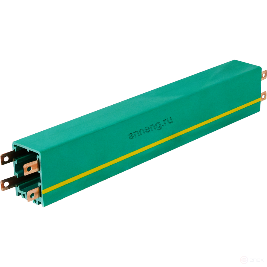 HFP56 80A trolley busbar (4 cores, length 4 m, type with bend, housing -40C to +70C), HFP56-4-15/80