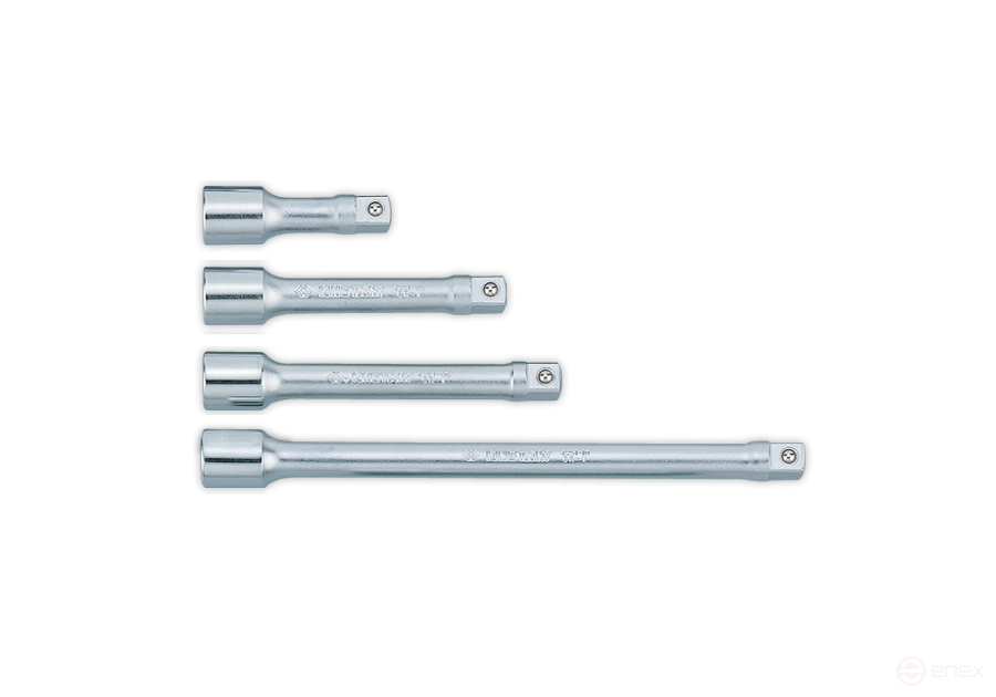 Набор удлинителей 1/2", 75, 125, 150, 250 мм, 4 предмета KING TONY 4104PR