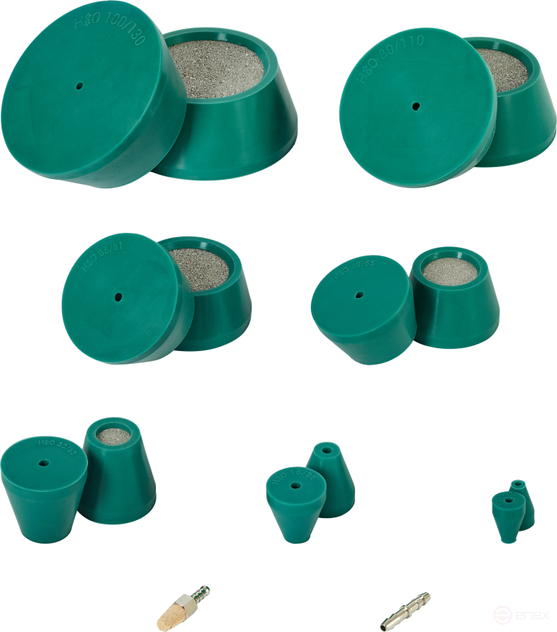 Set of cone plugs for pipes 8 – 130 mm
