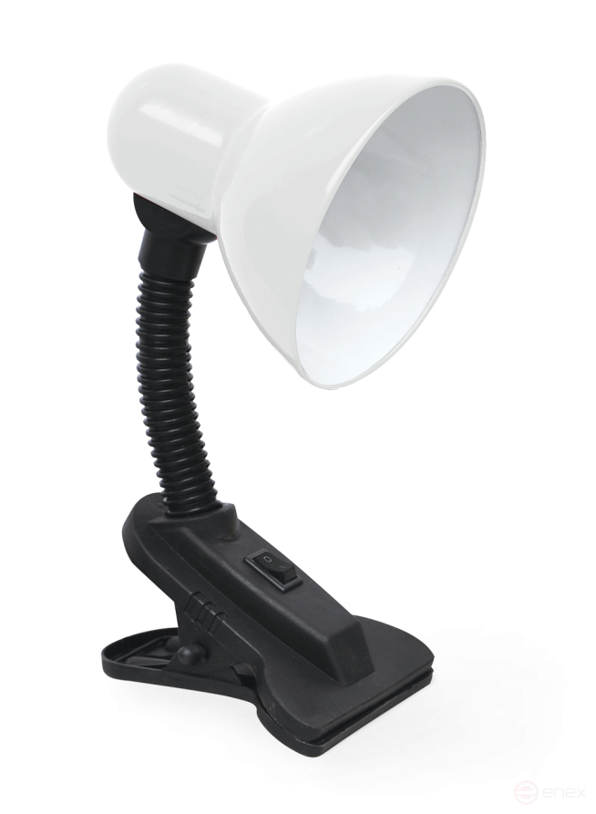 Table lamp for a lamp on a clothespin SNP 21B-E27 230V WHITE (with suspension) IN HOME