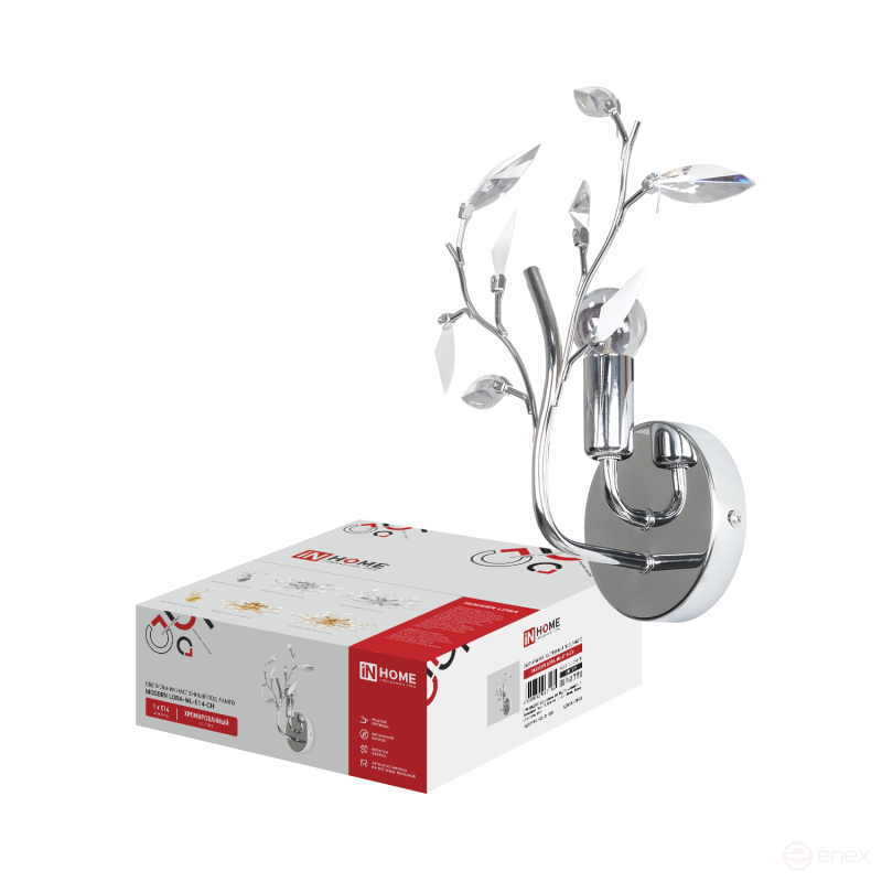 Светильник настенный под лампу MODERN LORA-WL-E14-CH Е14 хромированный IN HOME