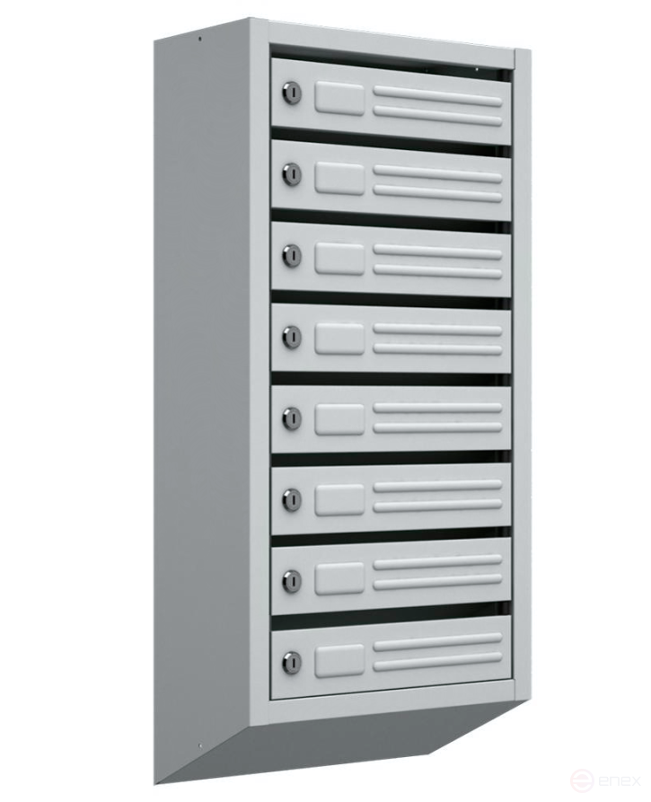 The mailbox is vertical.-10 (1020*380*190) 12 kg. With a back wall