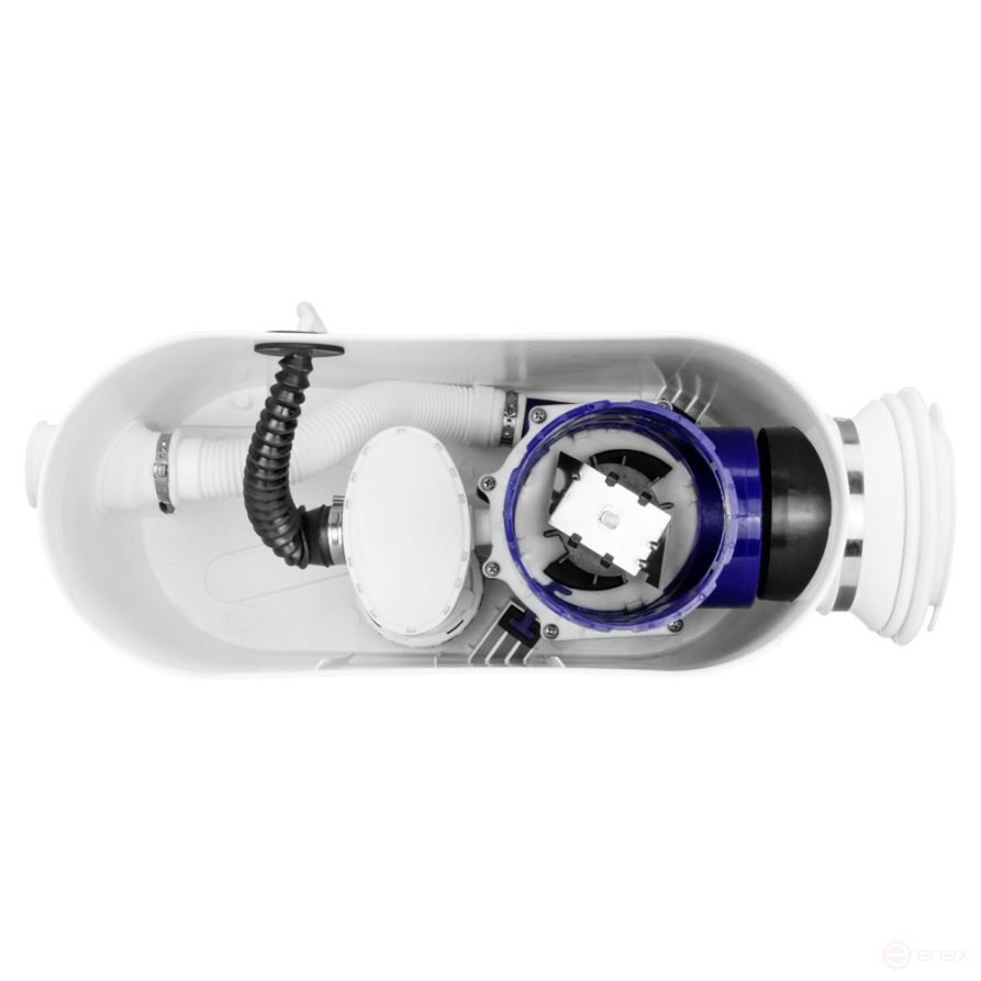 STP-200 LUX, Toilet pump chopper. Side connection of toilet, sink and shower. Production. 145 l/min. Powerful. 400 Watts.