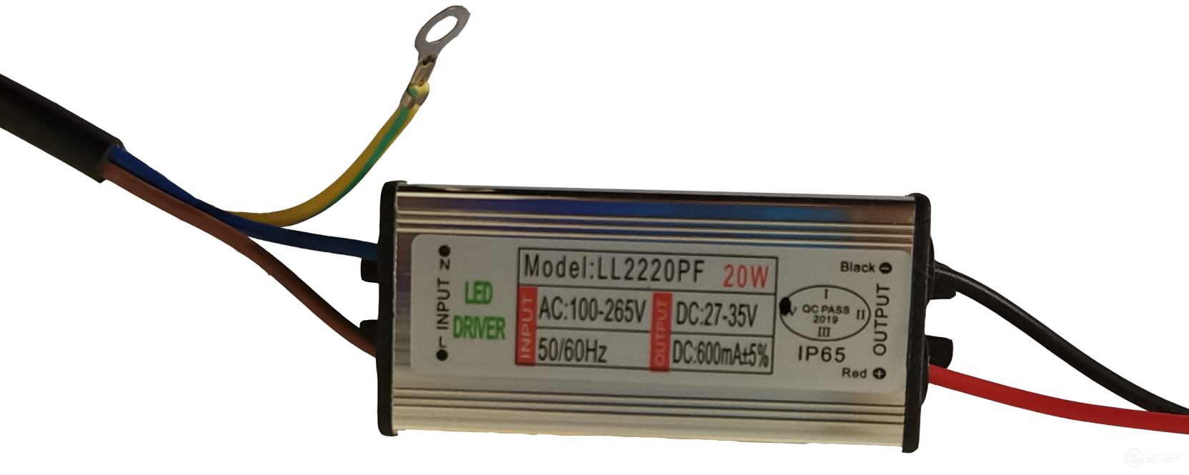 Mosvolt LL2220PF 600mA 20W IP65 LED Lamp Driver