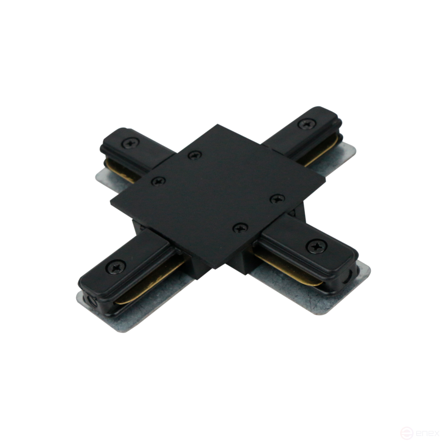Коннектор шинопровода X-образный XC-B-TL черный серии TOP-LINE IN HOME