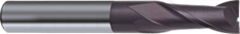 Monolithic carbide keyed universal milling cutter, d-7.75 mm