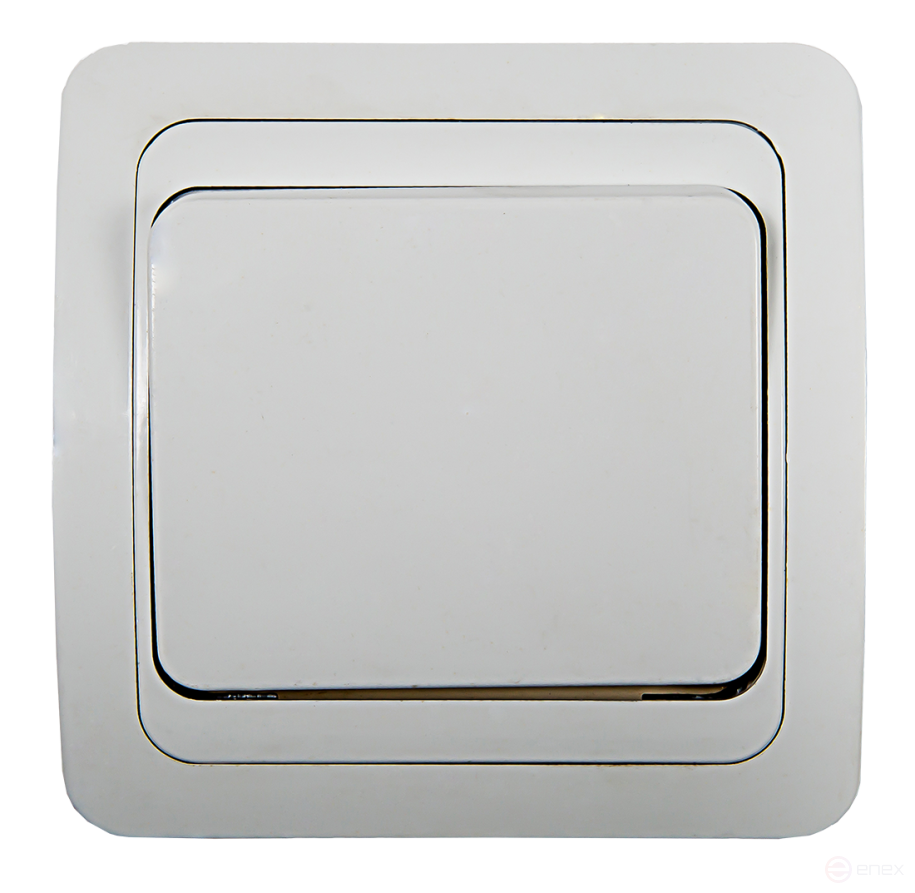 Выключатель одноклавишный CLASSICO белый 2021 IN HOME