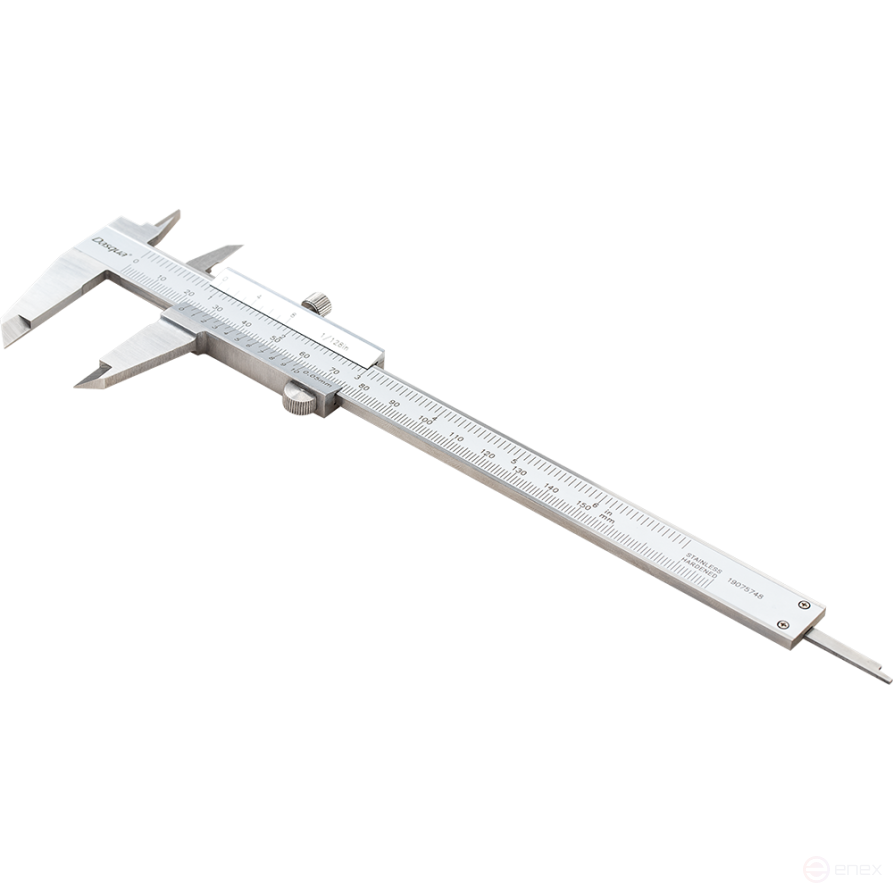 Штангенциркуль нониусный с цельной рамкой 0-300 мм/0-12"; 0,05 мм/1/128"