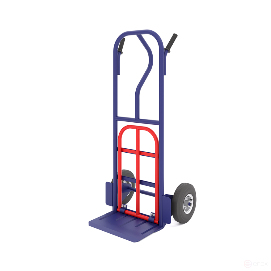 Cargo trolley with additional shelf KG 250 N cast wheels d 250