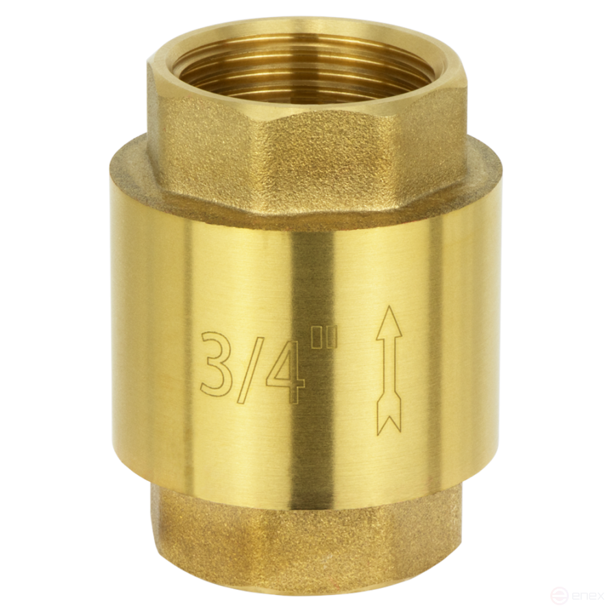 BRV-3/4, Обратный клапан Ø 3/4 дюйма с пластиковым клапаном, без фильтра