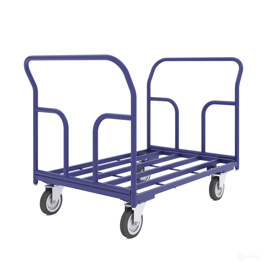 Тележка каркасная две ручки ТКД 10 (800х1800) колёса d200мм